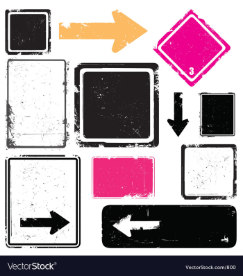 Grunge signs vector image Grunge signs vector image
