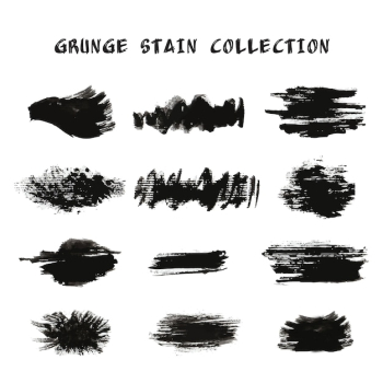 Grunge stain collection Grunge stain collection