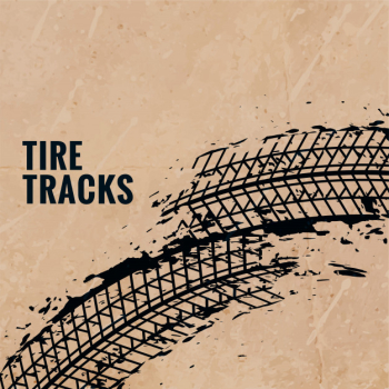 Grunge tire print marks background Grunge tire print marks background
