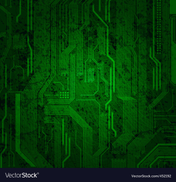 Grungy circuit vector image Grungy circuit vector image