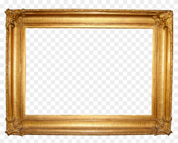 &gt; Frame Wallpapers - Golden Picture Frame Png