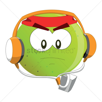 Guava cartoon listening to music Guava cartoon listening to music