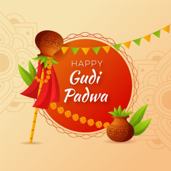 Gudi padwa flat design Free Vector Gudi padwa flat design Free Vector