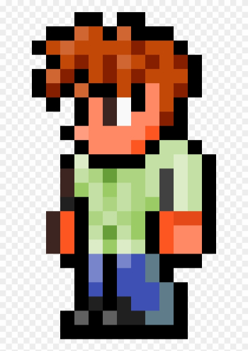 Guide From Terraria - Terraria Guide Pixel Art, HD Png Download ...