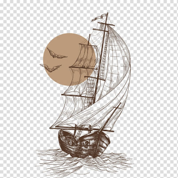 Gulls Sailboat Sailing Ship, ferry,sailboat,Ship lines,navigation. transparent background PNG clipart