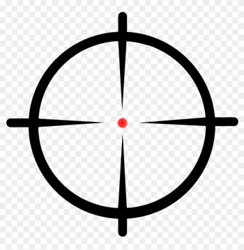 Gun Clipart Crosshairs Clip - Crosshair Png