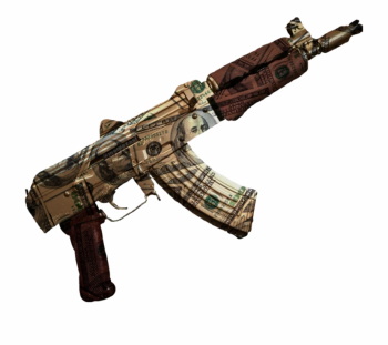 gun #gold #guns #machine #ak47 #draco #pistola #money - Ak 47 Gun ...