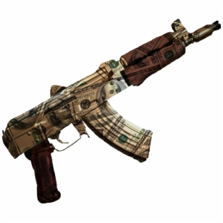 gun #gold #guns #machine #ak47 #draco #pistola #money - Ak 47 Gun ...