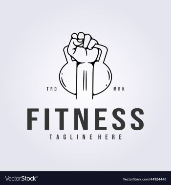 gym fitness holding barbell logo linear gym fitness holding barbell logo linear