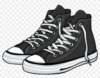 Gym Shoes Clipart Crazy Shoe - Boy Converse Shoes Vector