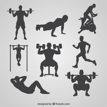Gym silhouettes collection Gym silhouettes collection