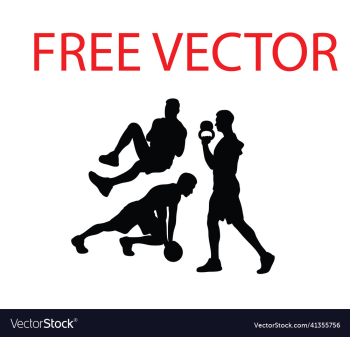 gym sport silhouettes gym sport silhouettes