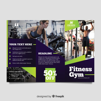 Gym trifold brochure