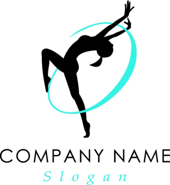 Gymnastics vector logo Gymnastics vector logo