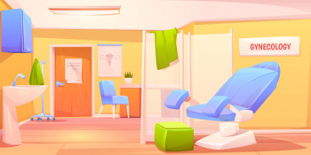 Gynecology doctor office Free Vector