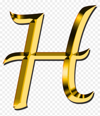 H Letter - Transparent Background Gold Letter H H Letter - Transparent Background Gold Letter H