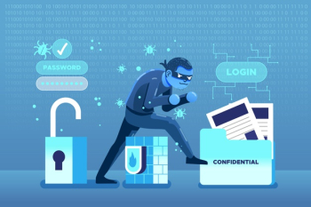 Hacker activity concept Free Vector Hacker activity concept Free Vector
