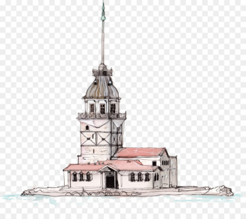 Hagia Sophia Maidens Tower iPhone 6 Plus iPhone 6S IPhone 8 Plus - Retro Castle 