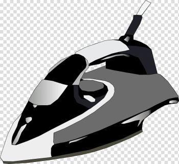 Hair iron Clothes iron Ironing , Black and white iron transparent background PNG clipart