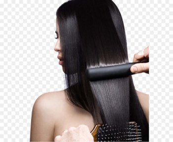 Hair iron Hair straightening Hair care Hair coloring - People with long hair beauty 