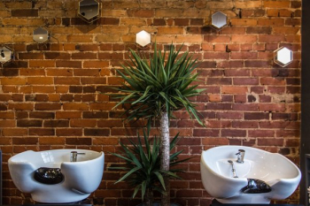 Hair Salon Sinks On Red Brick Hair Salon Sinks On Red Brick