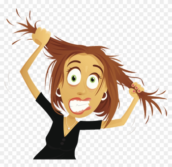 Hair Trichotillomania Cartoon Clip Art - Pulling My Hair Out Hair Trichotillomania Cartoon Clip Art - Pulling My Hair Out