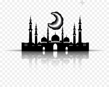 Halal Mosque Islamic architecture Silhouette - Black Islamic Church 