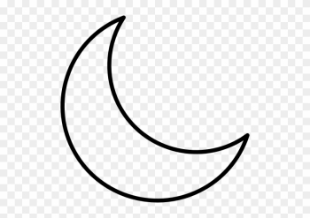 Half Moon Png File - Half Moon Outline