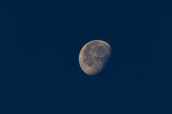 Half Moon With Black Background Half Moon With Black Background