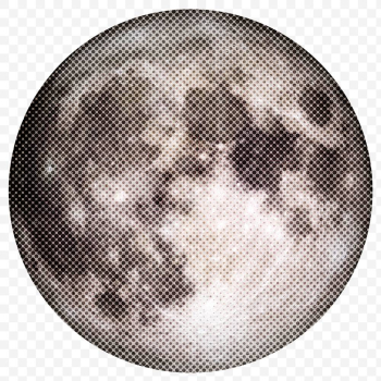 Halftone full moon sticker design element | Free  transparent png - 2351650