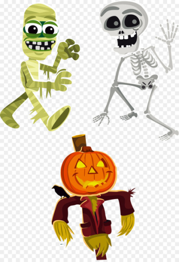 Halloween Animation Pumpkin - Skeleton mummy pumpkin Halloween Animation Pumpkin - Skeleton mummy pumpkin