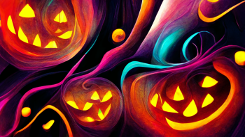 Halloween background, neon color Halloween background, neon color