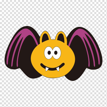 Halloween Bat , Halloween cartoon bat decoration transparent background PNG clipart