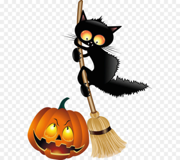 Halloween Black cat Jack-o'-lantern Clip art - Black Cat Halloween Black cat Jack-o'-lantern Clip art - Black Cat