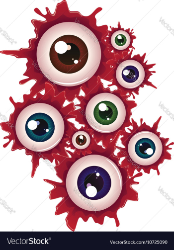 Halloween Bloody Eyeball5 vector image Halloween Bloody Eyeball5 vector image