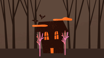 Halloween border background, haunted house… | Free stock illustration | High Resolution graphic