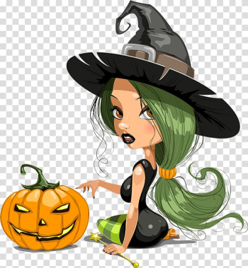 Halloween Calabaza witch Day of the Dead, Halloween transparent background PNG clipart