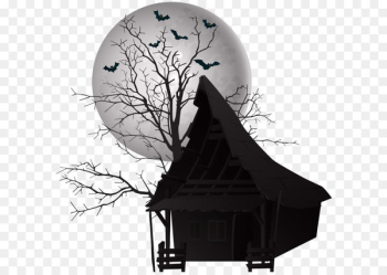Halloween Clip art - Halloween Scary House PNG Clip Art Image 
