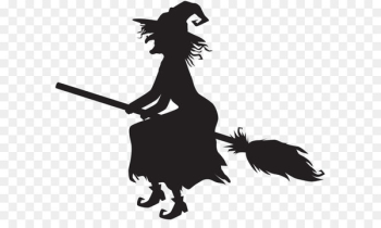 Halloween Clip art - Halloween Witch and Broom PNG Clip Art Image 