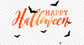 Halloween Clip art - Happy Halloween with Bats PNG Clip Art Image 