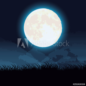 halloween dark night scene with full moon halloween dark night scene with full moon