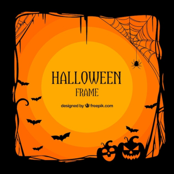 Halloween frame with classic style Halloween frame with classic style