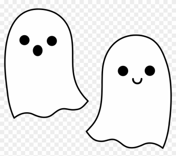 Halloween Ghost Border Clipart - Cute Tapety