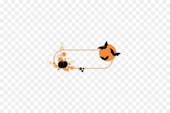 Halloween Illustration - Halloween pumpkin festival decorative frame Vector 