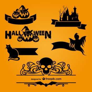 Halloween logo templates Halloween logo templates