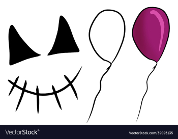 halloween monster and balloons halloween monster and balloons