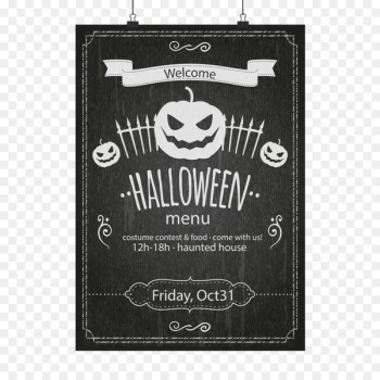 Halloween Party Poster - Vector Halloween party menu design Halloween Party Poster - Vector Halloween party menu design