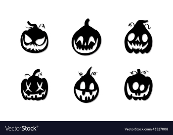 halloween pumpkins silhouette collection halloween pumpkins silhouette collection