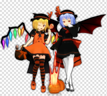 Halloween Scarlet Sisters, two game characters transparent background PNG clipart Halloween Scarlet Sisters, two game characters transparent background PNG clipart