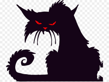 Halloween Silhouette Cat Clip art - Ferocious cat Halloween Silhouette Cat Clip art - Ferocious cat